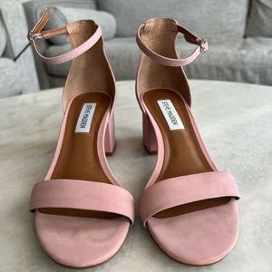 Steve Madden Irenee Pink Block Heels - Size 6